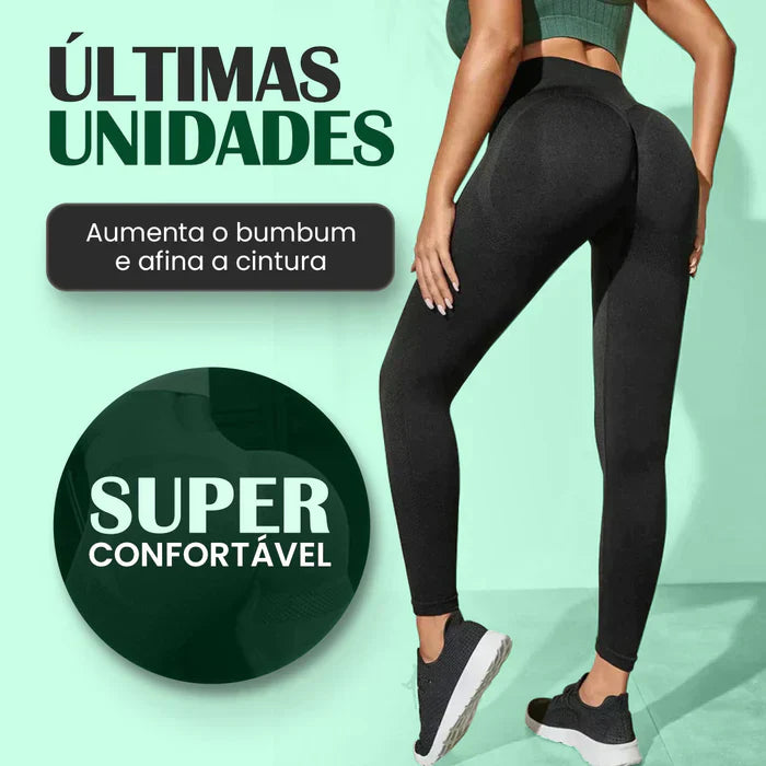 Kit 5 Calças Legging + Tops Brinde - Aumenta Bumbum e Afina Cintura | PROMOÇÃO QUEIMA DE ESTOQUE